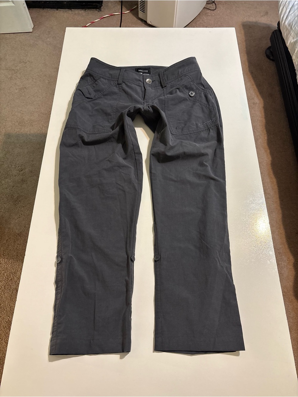 Marmot gray cargo pants size 4